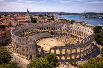 Coach trip to Pula from Belgium