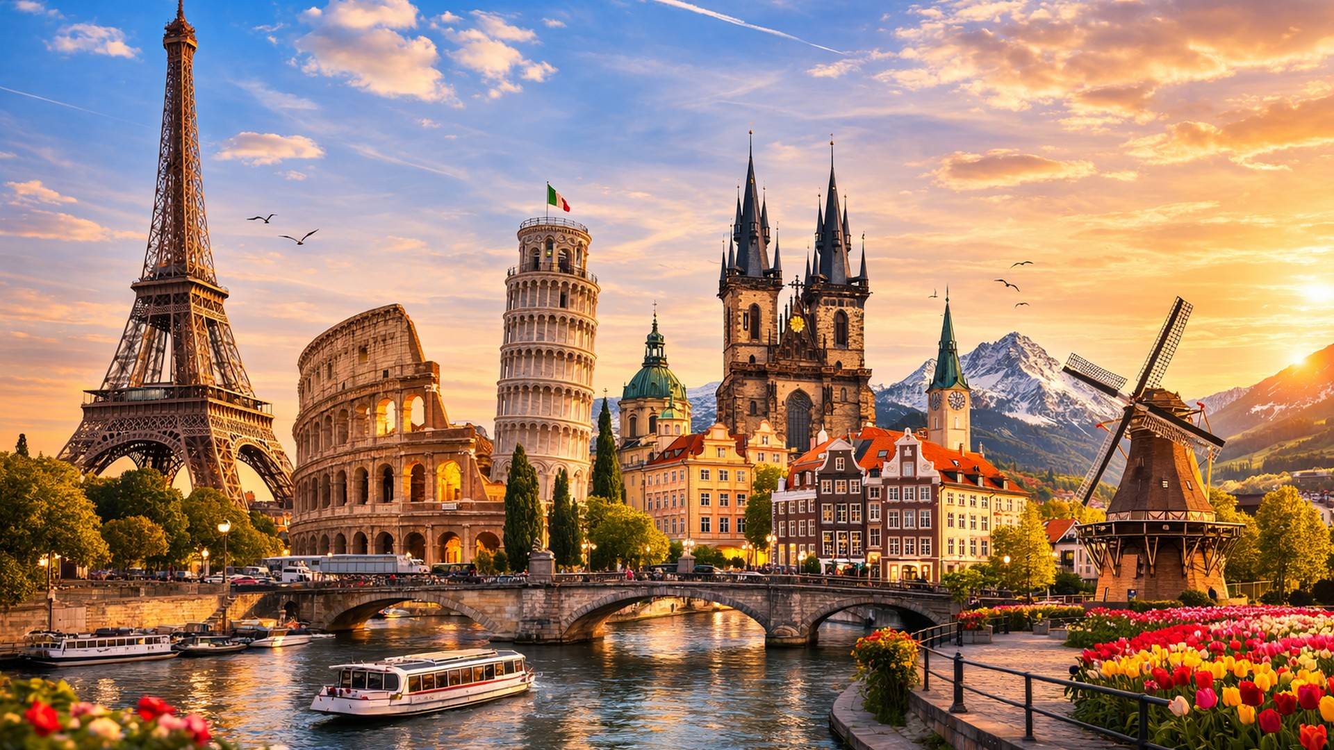 European destinations accessible by coach from Belgium