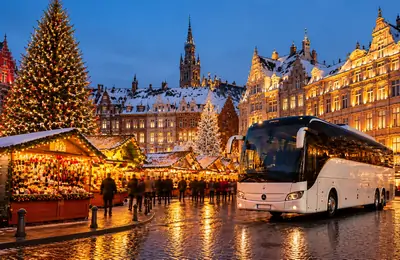 Organized coach travel to traditional European Christmas markets