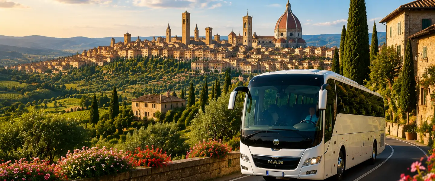 Circuit touristique Les trésors de la Toscane en autocar au départ de la Belgique